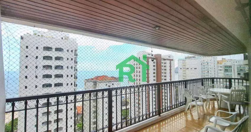 Apartamento com 4 dormitórios, 172 m² - venda por r$ 990.000,00 ou aluguel por r$ 7.500,00/mês - pitangueiras - guarujá/sp