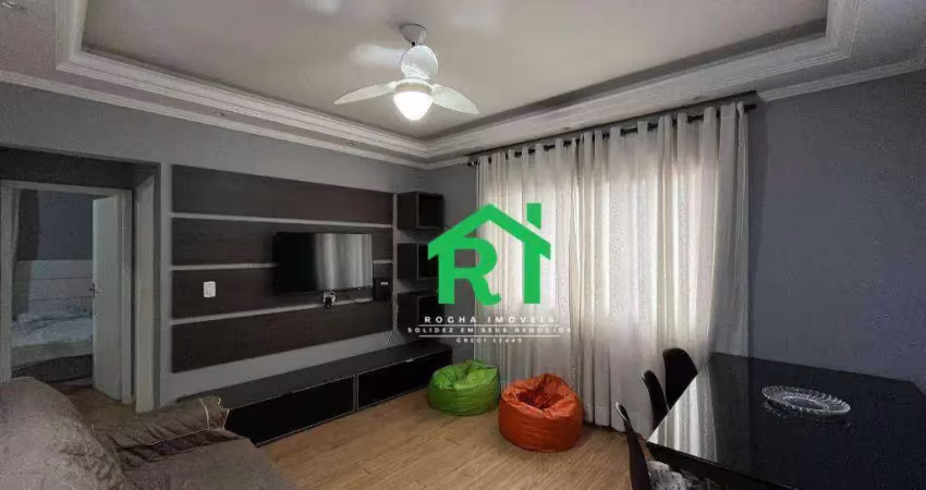 Apartamento com 2 quartos, 1 vaga à venda em jardim astúrias, guarujá/sp