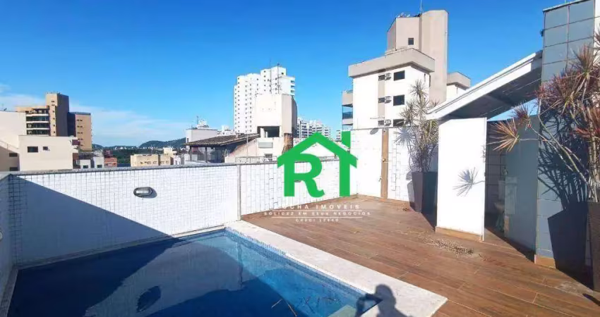 Cobertura á venda na praia da enseada /rocha imóveis guarujá.