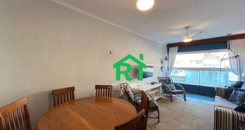 Apartamento à beira mar com 3 dormitórios (1 suíte), 1 vaga, enseada, guarujá/sp