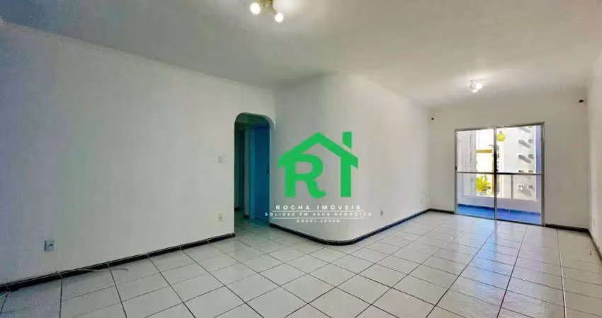Apartamento amplo, 3 dormitórios (1 suíte), 1 vaga, tombo, guarujá/sp.