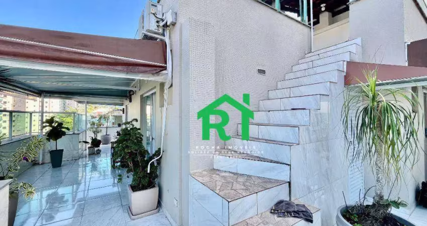 Cobertura com 2 dormitórios à venda, 140 m² por r$ 750.000 - jardim astúrias - guarujá/sp