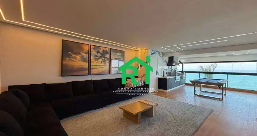 Apartamento com 4 dormitórios, 186 m² - venda por r$ 2.300.000,00 ou aluguel por r$ 12.500,00/mês - pitangueiras - guarujá/sp