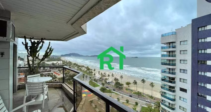 Apartamento com 2 dormitórios (1 suíte), beira mar, enseada, guarujá/sp