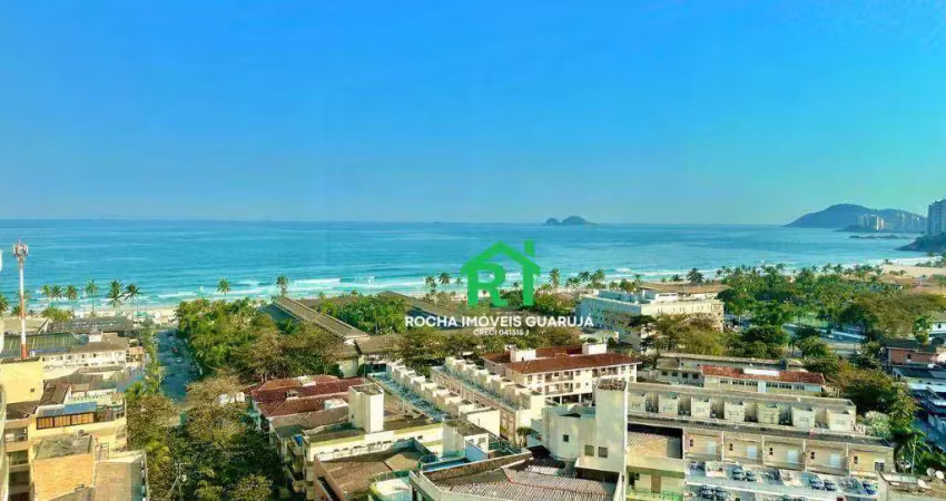 Apartamento com varanda gourmet, 3 dormitórios (1 suíte), 2 vagas, lazer, enseada, guarujá/sp.