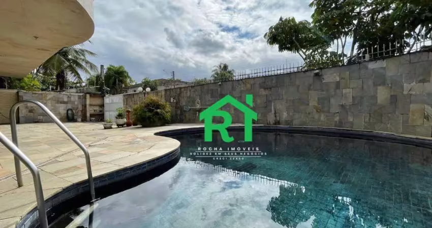 Casa com 5 dormitórios (4 suítes), piscina, beira mar, enseada, guarujá/sp