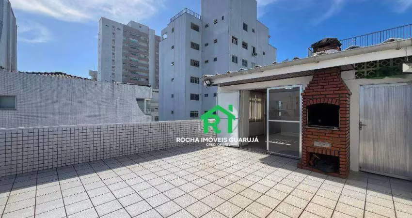 Cobertura com 4 quartos (1 suíte), 1 vaga à venda em jardim astúrias, guarujá