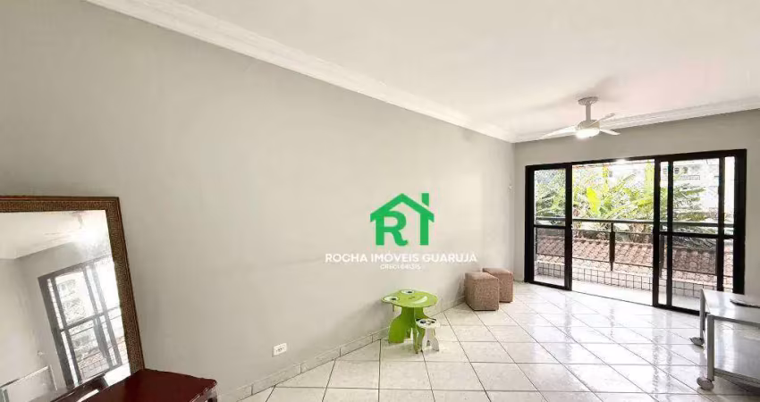 Apartamento com 3 quartos (1 suíte), lazer, 1 vaga,  tombo - guarujá/sp