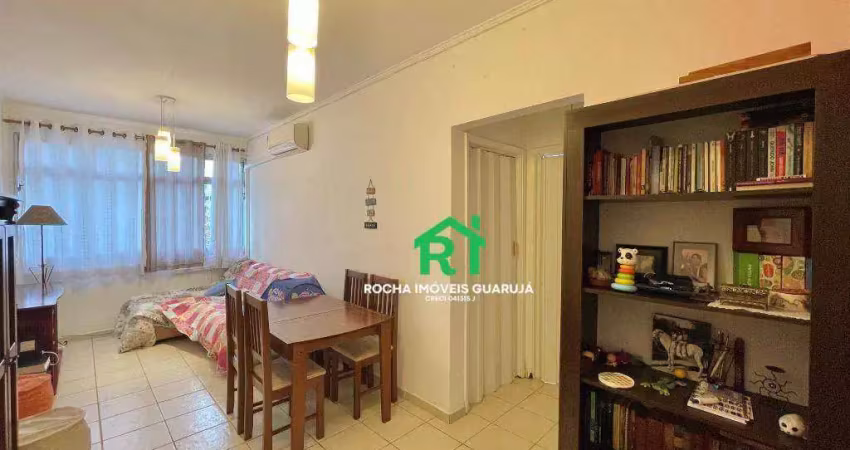 Apartamento com 1 quarto, 1 vaga à venda em jardim astúrias, guarujá/sp