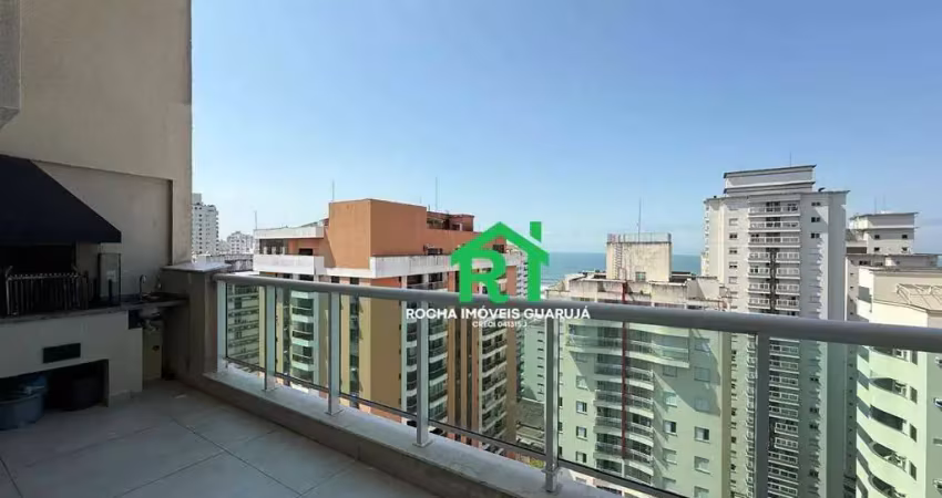 Duplex beira mar à venda com 3 suítes, varanda gourmet e lazer – pitangueiras, guarujá