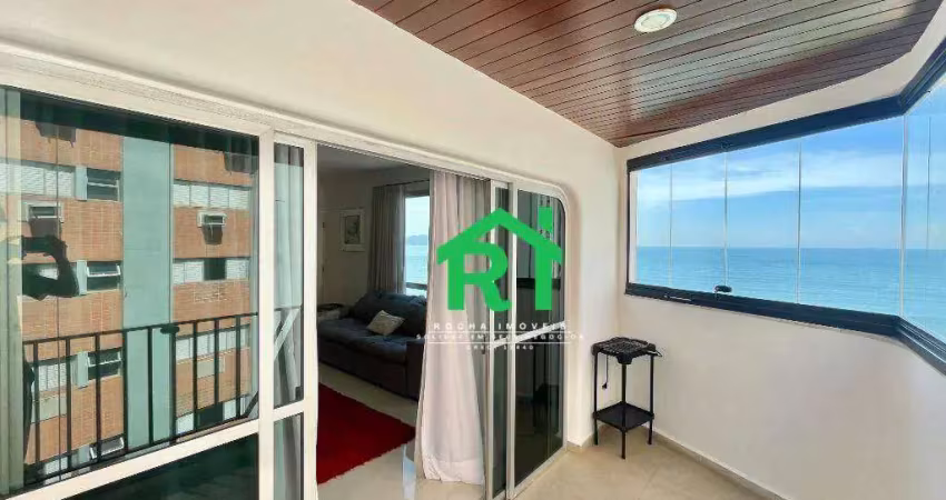 Apartamento para alugar, 160 m² por r$ 14.000,00/mês - jardim astúrias - guarujá/sp