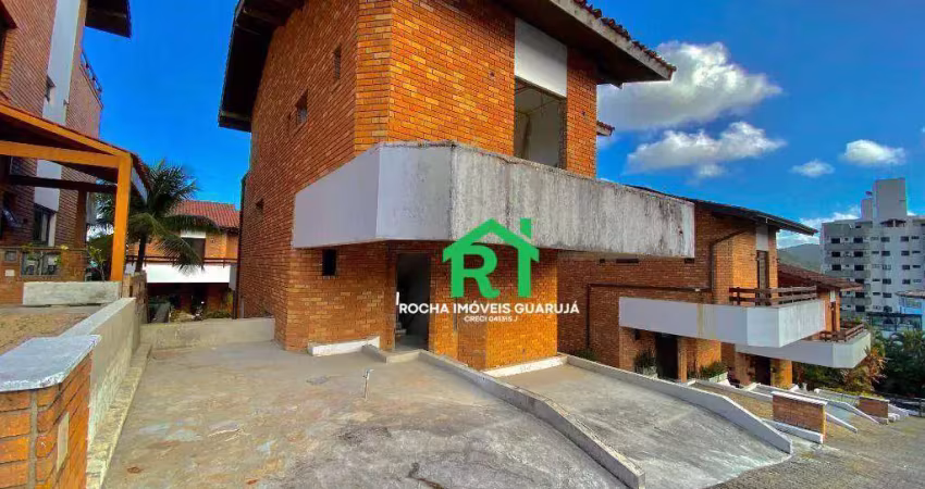 Village com 5 dormitórios à venda, 328 m² por r$ 780.000 - jardim três marias - guarujá/sp