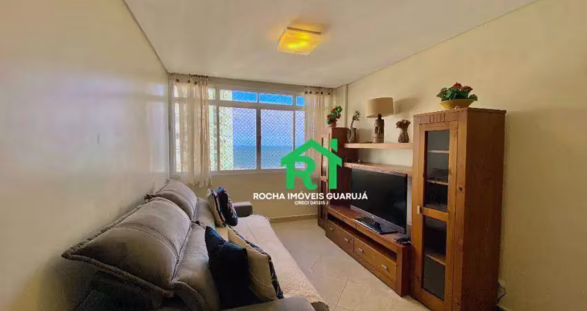Apartamento com vista mar  1 dormitório à venda, 62 m² por r$ 450.000 - pitangueiras - guarujá/sp