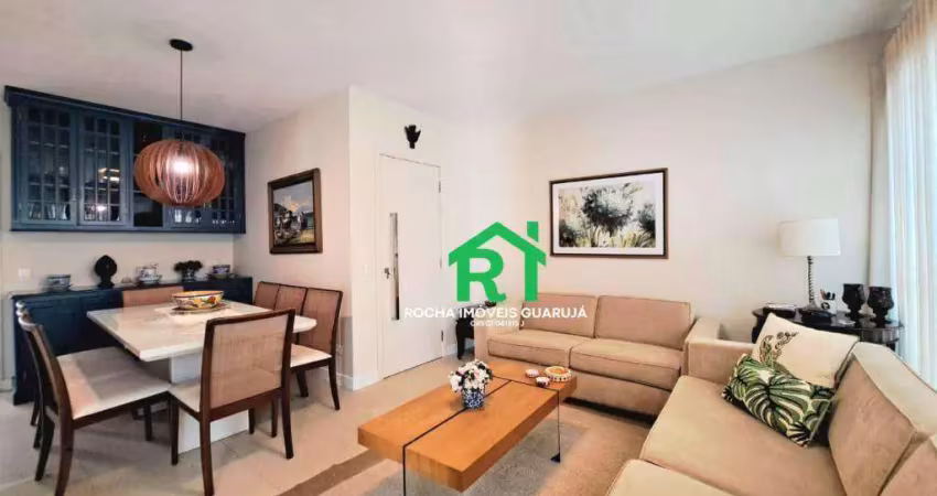 Apartamento com 3 dormitórios à venda, 140 m² por r$ 1.200.000,00 - pitangueiras - guarujá/sp