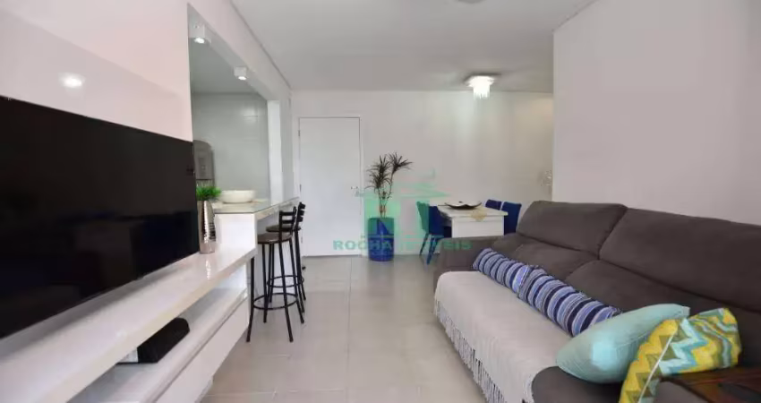 Apartamento com 2 dormitórios, 80 m² - venda por r$ 960.000,00 ou aluguel por r$ 5.500,00/mês - pitangueiras - guarujá/sp