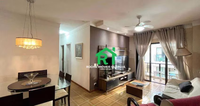 Apartamento com 3 dormitórios, 85 m² - venda por r$ 510.000,00 ou aluguel por r$ 3.500,00/mês - jardim astúrias - guarujá/sp