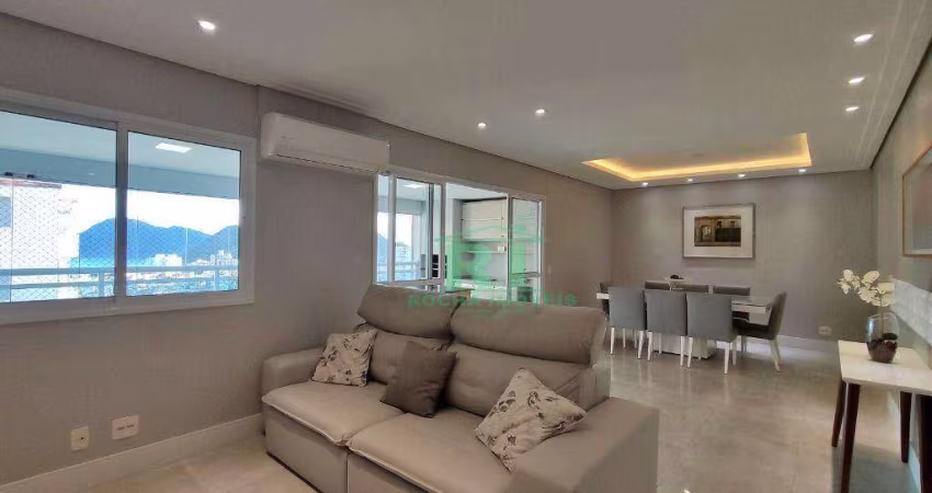 Apartamento com Varanda Gourmet, 3 Dormitórios (1 suíte), 2 Vagas, Área de Lazer, Astúrias, Guarujá/SP
