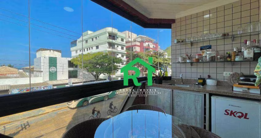 Apartamento à beira mar com 3 dormitórios (2 suítes), 2 vagas, lazer, Tombo, Guarujá/SP
