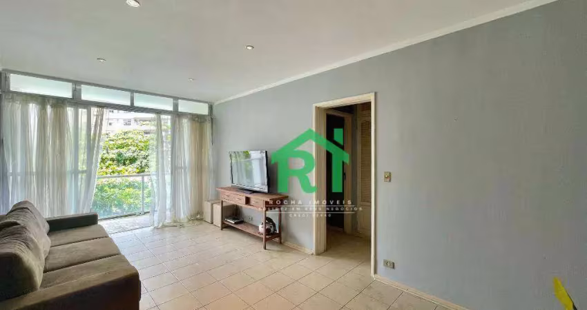 Apartamento beira mar, 2 dormitórios, pitangueiras, guarujá/sp