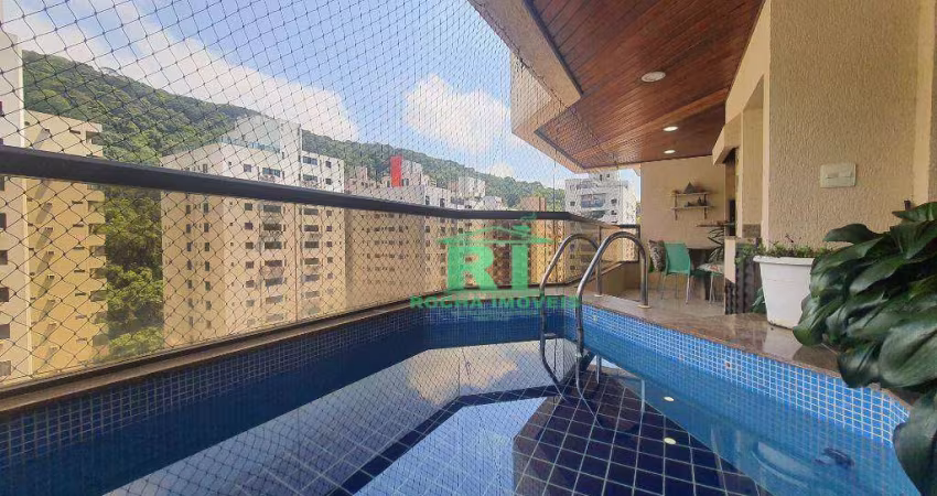 Apartamento com 3 suítes, 140 m² - venda por R$ 1.000.000 ou aluguel por R$ 6.000/mês - Pitangueiras - Guarujá/SP