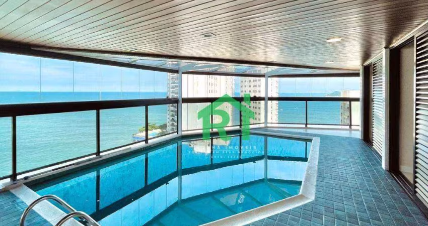 Apartamento Frente Mar, 4 Dormitórios (4 Suítes), 3 Vagas, Lazer, Jardim Astúrias, Guarujá/SP