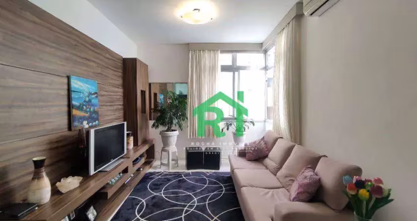 Apartamento com 3 dormitórios à venda, 125 m² por r$ 720.000,00 - jardim astúrias - guarujá/sp