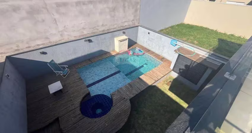 Casa a venda com 3 quartos suítes e piscina no residencial terras da estancia, paulínia/sp