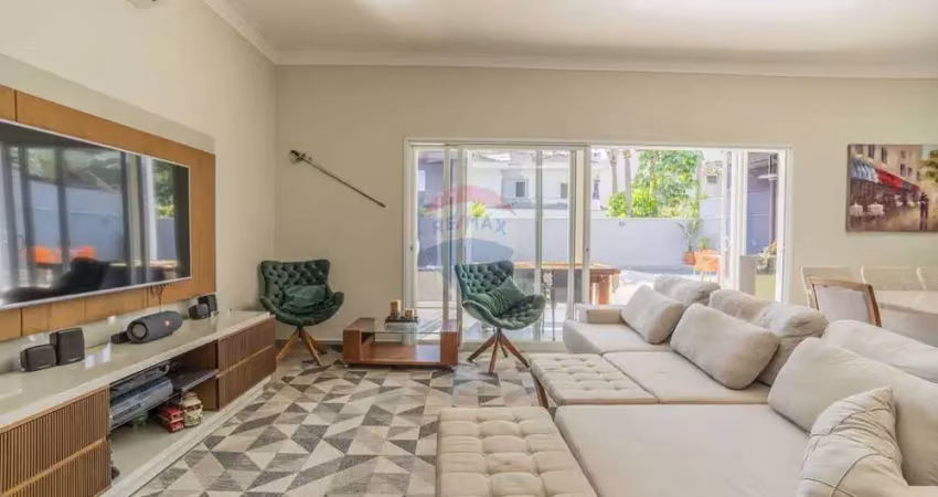 Casa de luxo com 4 quartos, escritório e piscina , condomínio residencial villa lobos, paulínia/sp