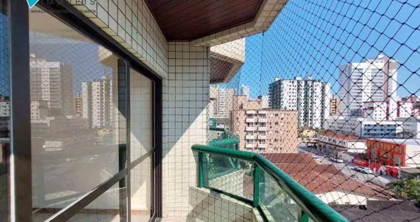 Apartamento com 3 dormitórios para alugar, 122 m² por r$ 3.700,00/mês - canto do forte - praia grande/sp
