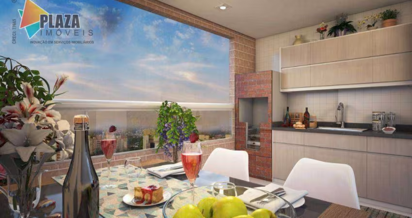 Apartamento com 2 dormitórios à venda, 73 m² por R$ 560.000,00 - Aviação - Praia Grande/SP