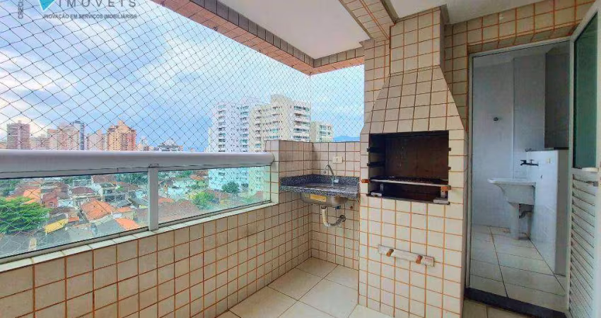 Apartamento com 2 dormitórios para alugar, 78 m² por R$ 3.100,01/mês - Aviação - Praia Grande/SP