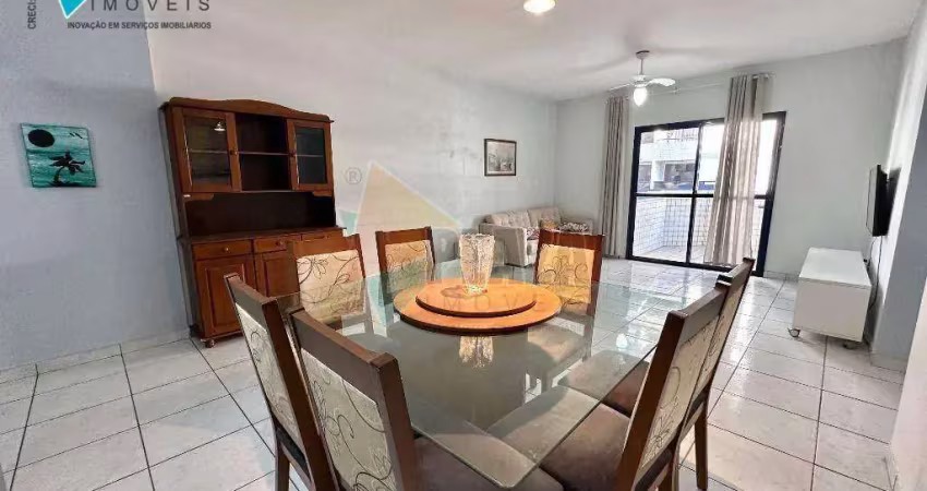 Apartamento com 2 dormitórios para alugar, 113 m² por r$ 4.200,00/mês - canto do forte - praia grande/sp