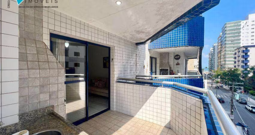 Apartamento com 2 dormitórios à venda, 112 m² por R$ 645.000,00 - Canto do Forte - Praia Grande/SP