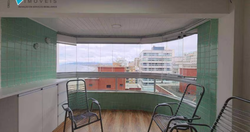 Apartamento com 3 dormitórios à venda, 137 m² por R$ 1.180.000,00 - Canto do Forte - Praia Grande/SP