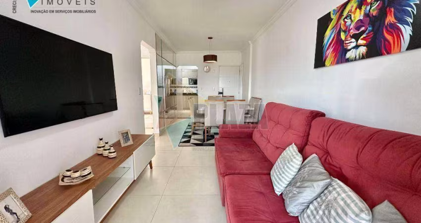 Apartamento com 2 dormitórios para alugar, 85 m² por R$ 4.200,00/mês - Canto do Forte - Praia Grande/SP