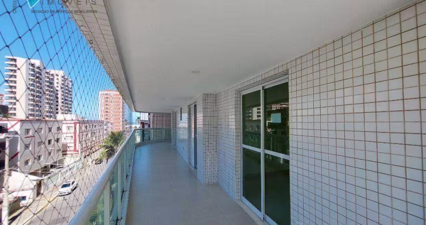 Apartamento com 3 dormitórios suítes para alugar, 162m² por R$ 5.000/mês - Tupi - Praia Grande/SP
