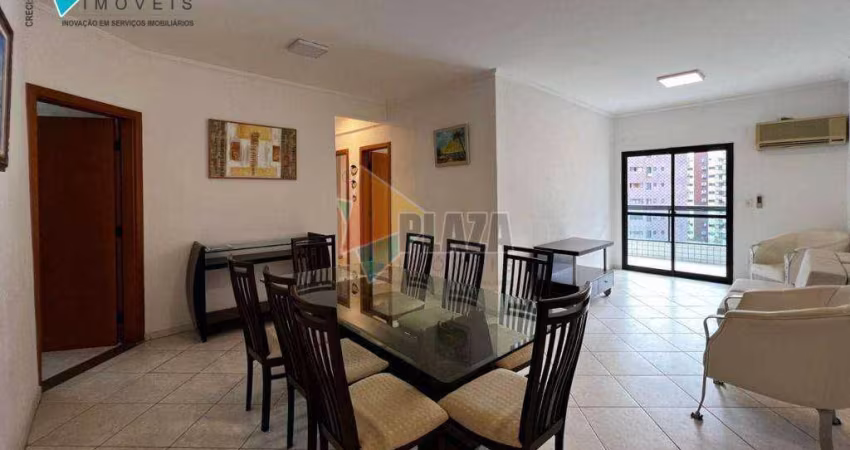 Apartamento com 3 dormitórios para alugar, 110 m² por r$ 5.500,00/mês - canto do forte - praia grande/sp