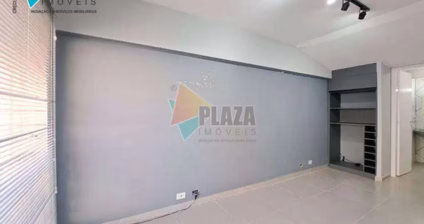 Sala para alugar, 15 m² por r$ 1.600,00/mês - boqueirão - praia grande/sp