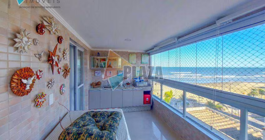 Apartamento vista mar 2 dormitórios com 2 suítes à venda, 78 m² por R$ 849.000 - Aviação - Praia Grande/SP