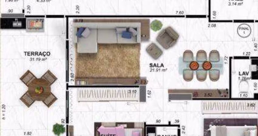 Apartamento à venda, 119 m² por R$ 1.144.000,00 - Vilamar - Praia Grande/SP