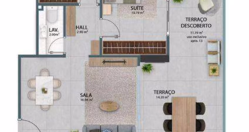 Apartamento à venda, 87 m² por R$ 699.207,80 - Vila Guilhermina - Praia Grande/SP