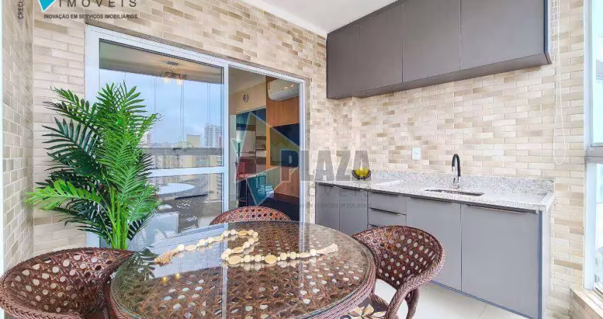 Apartamento 3 dormitórios com 3 suítesà venda, 109 m² por r$ 1.180.000 - vila guilhermina - praia grande/sp
