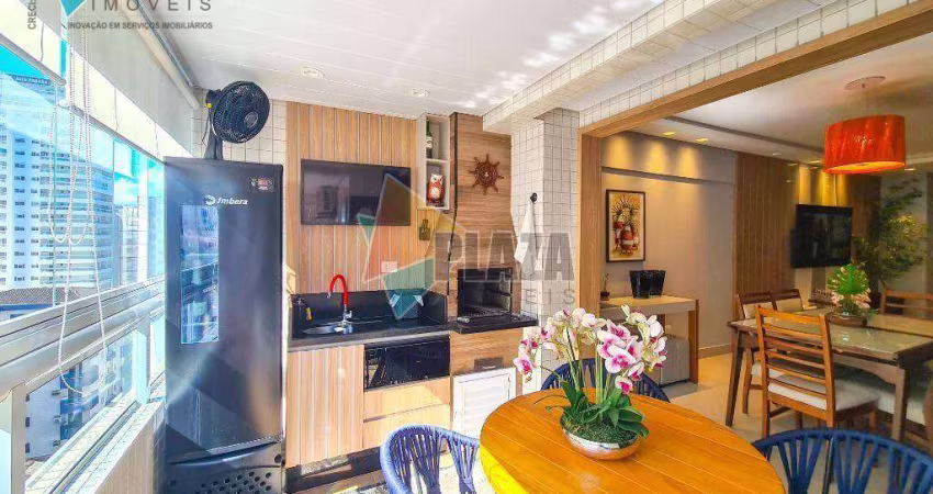 Apartamento com 3 dormitórios à venda, 136 m² por R$ 1.499.000,00 - Canto do Forte - Praia Grande/SP