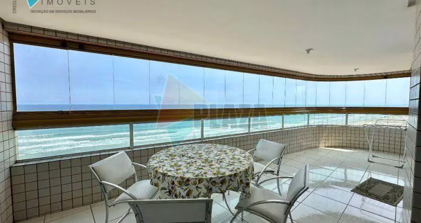 Apartamento com 3 dormitórios para alugar, 130 m² por r$ 6.500,00/mês - aviação - praia grande/sp