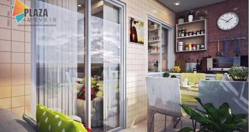 Apartamento com 2 dormitórios à venda, 51 m² por R$ 485.800,00 - Canto do Forte - Praia Grande/SP