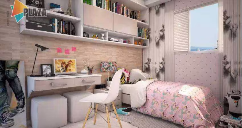 Apartamento com 2 dormitórios à venda, 51 m² por R$ 485.800,00 - Canto do Forte - Praia Grande/SP