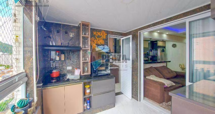 Apartamento 2 dormitórios com 2 suítes à venda, 85 m² por R$ 689.000 - Boqueirão - Praia Grande/SP