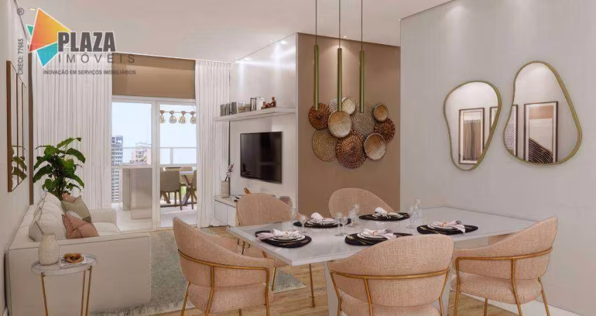 Apartamento com 3 dormitórios à venda, 99 m² por R$ 701.730,00 - Caiçara - Praia Grande/SP