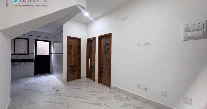 Casa com 2 dormitórios à venda, 48 m² por R$ 338.000,00 - Maracanã - Praia Grande/SP