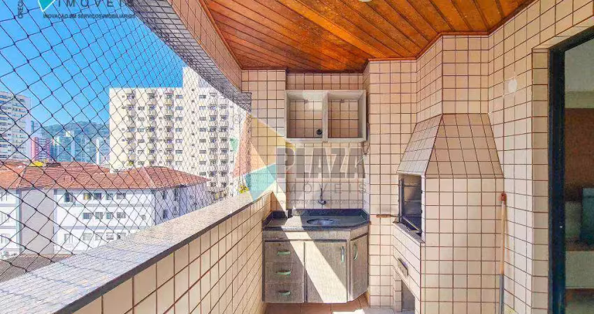 Apartamento 2 dormitórios com 1 suítepara alugar, 80 m² por r$ 3.200/mês - canto do forte - praia grande/sp